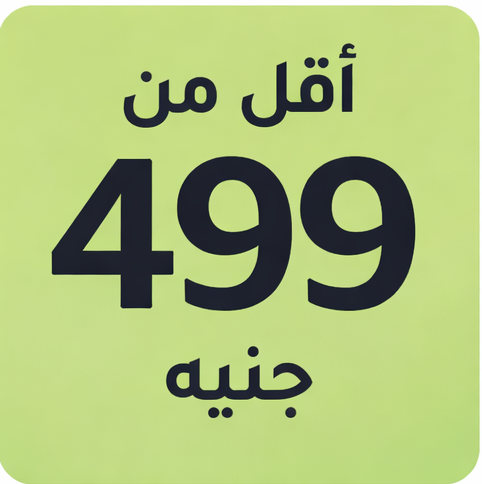 أقل من 499 جنيه