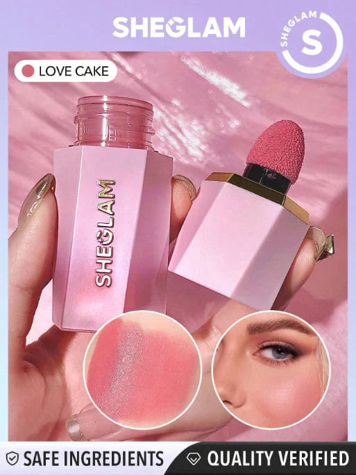 SHEGLAM Rose Ritual Blush â€“ Cream Blush with Built-in Applicator