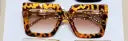 Chain Chic Shades â€“ Square Frame with Gradient Lenses and Bold Yellow Arms