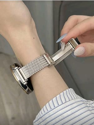 20mm Magnetic Milanese Watch Band – Women Metal Mesh Replacement Strap