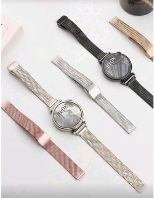 20mm Magnetic Milanese Watch Band – Women Metal Mesh Replacement Strap