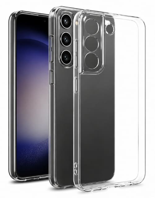 Samsung Galaxy S23 Clear Soft Protective Phone Case – Transparent Shockproof Slim Cover