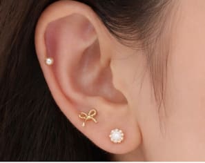 36-Pair Gold Tone Stud Earrings Set for Women – Pearl, Bow, Flower & Rhinestone Mixed Mini Earrings – Multi Style Everyday Jewelry Collection
