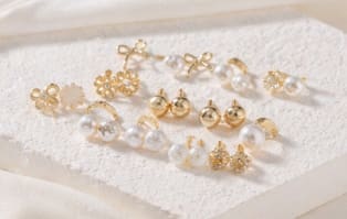 36-Pair Gold Tone Stud Earrings Set for Women – Pearl, Bow, Flower & Rhinestone Mixed Mini Earrings – Multi Style Everyday Jewelry Collection
