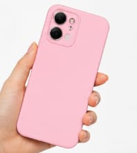 Silicone Soft Phone Case for OPPO Reno 13 F – Pink Shockproof Slim Protective Cover – Minimal Matte Full Body Case